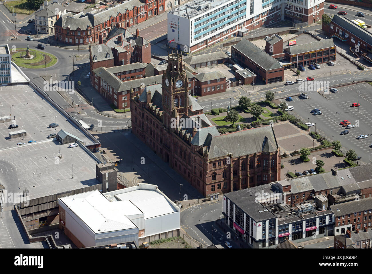 Aerial View Of Barrow In Furness Town Hall Cumbria UK Stock Photo Alamy Aerial View Of Barrow In Furness Town Hall Cumbria UK Stock Photo Alamy