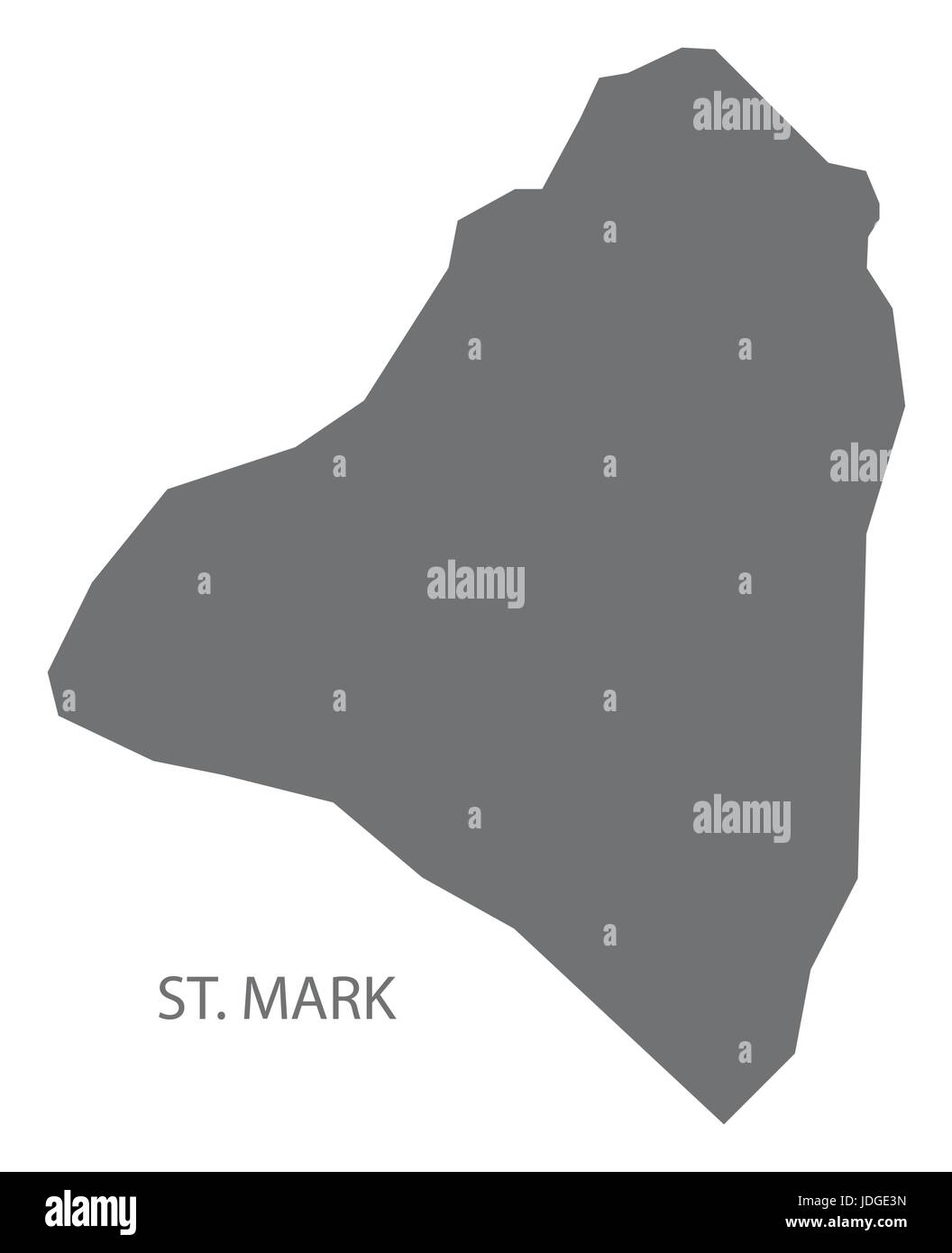 St. Mark map grey illustration silhouette Stock Vector Image & Art Alamy