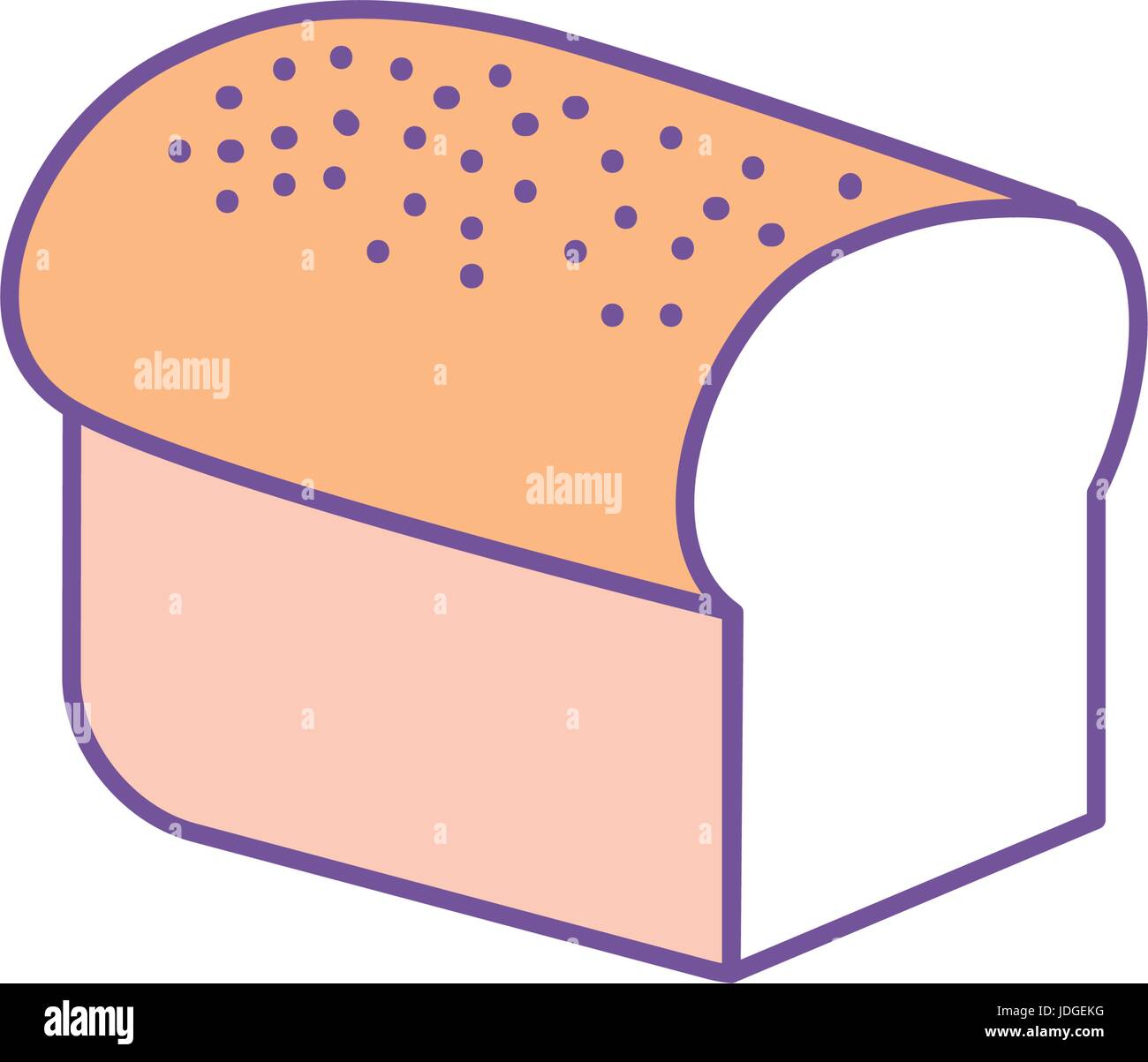 delicious slice bread food nutrition Stock Vector Image & Art - Alamy