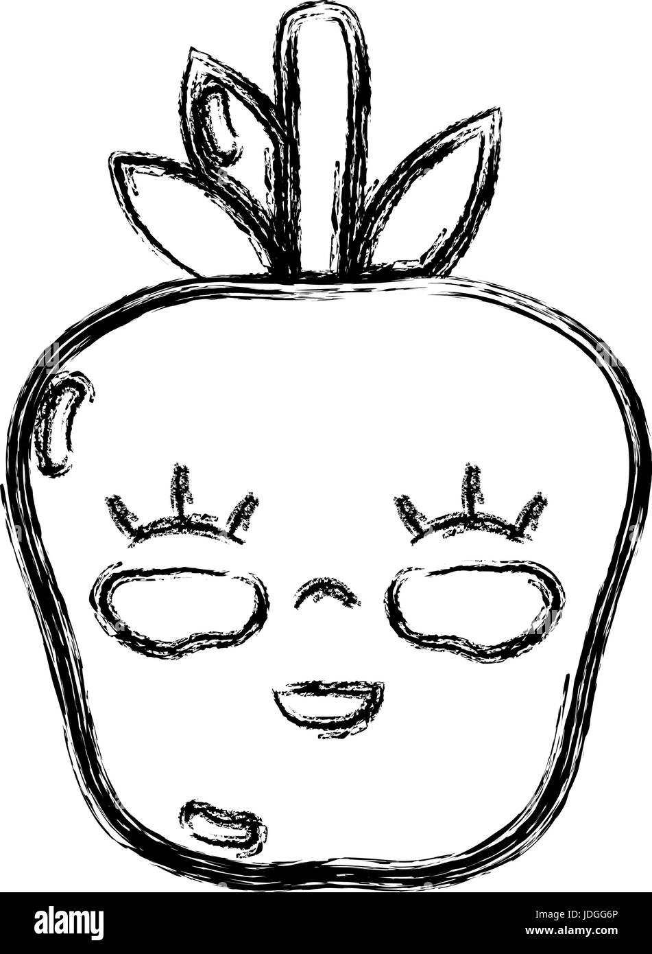 https://c8.alamy.com/comp/JDGG6P/figure-kawaii-cute-happy-apple-fruit-JDGG6P.jpg