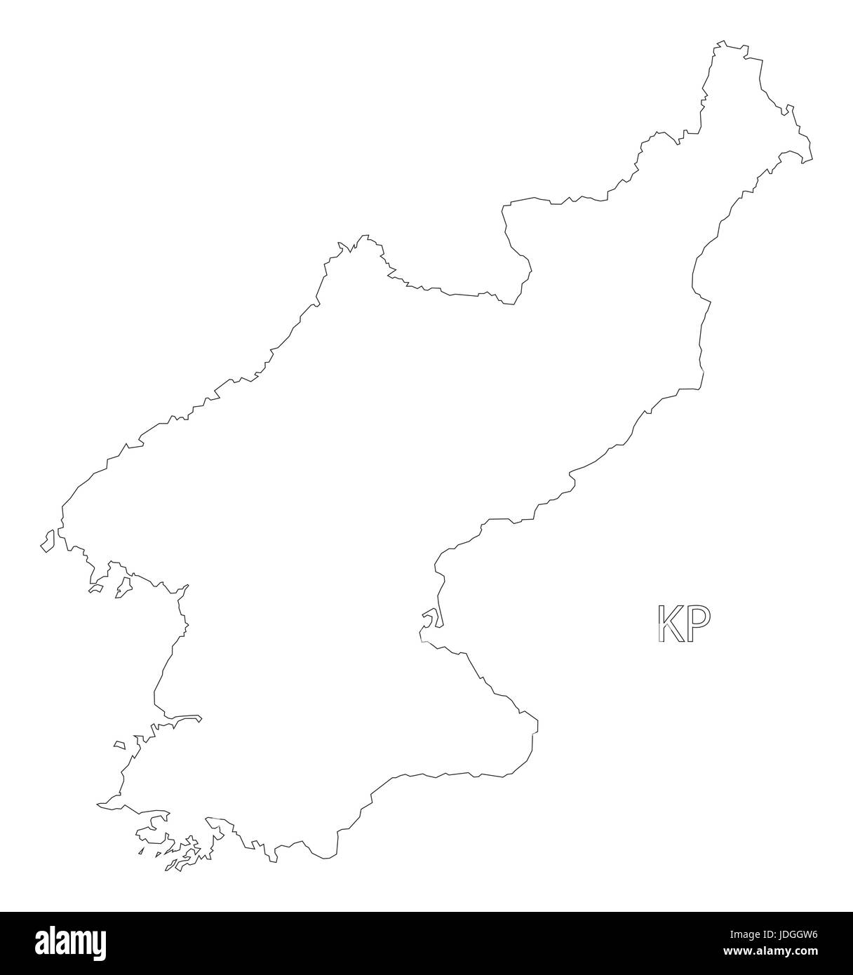 North korea outline hi-res stock photography and images - Alamy