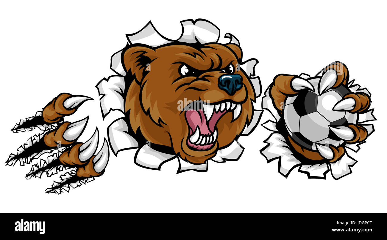 Bear Mascot Clipart  Grizzly bear drawing, Bear art, Grizzly bear tattoos