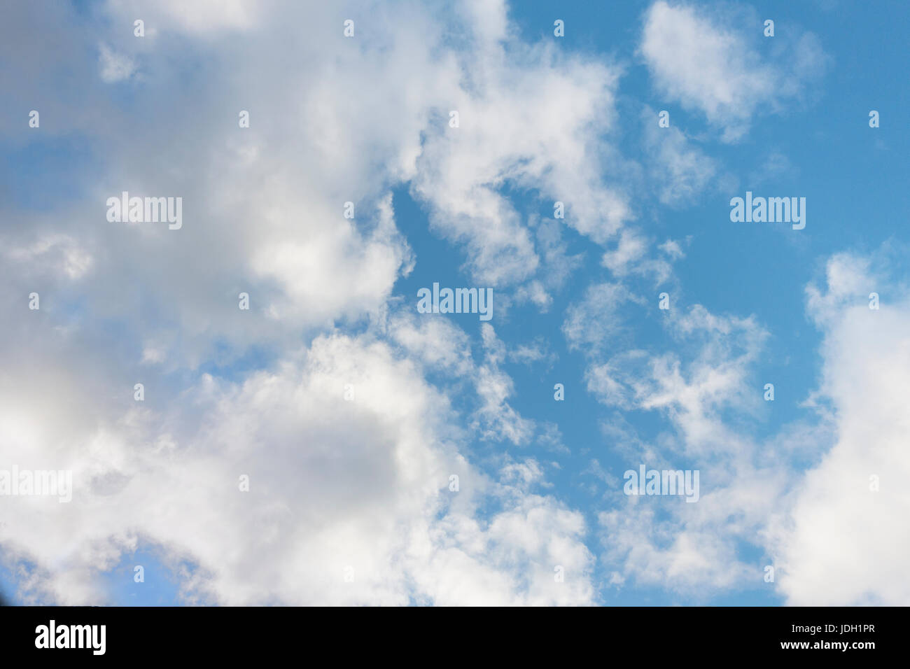 blue sky with white clouds sunny beautiful day anywhere in the world Stock Photo