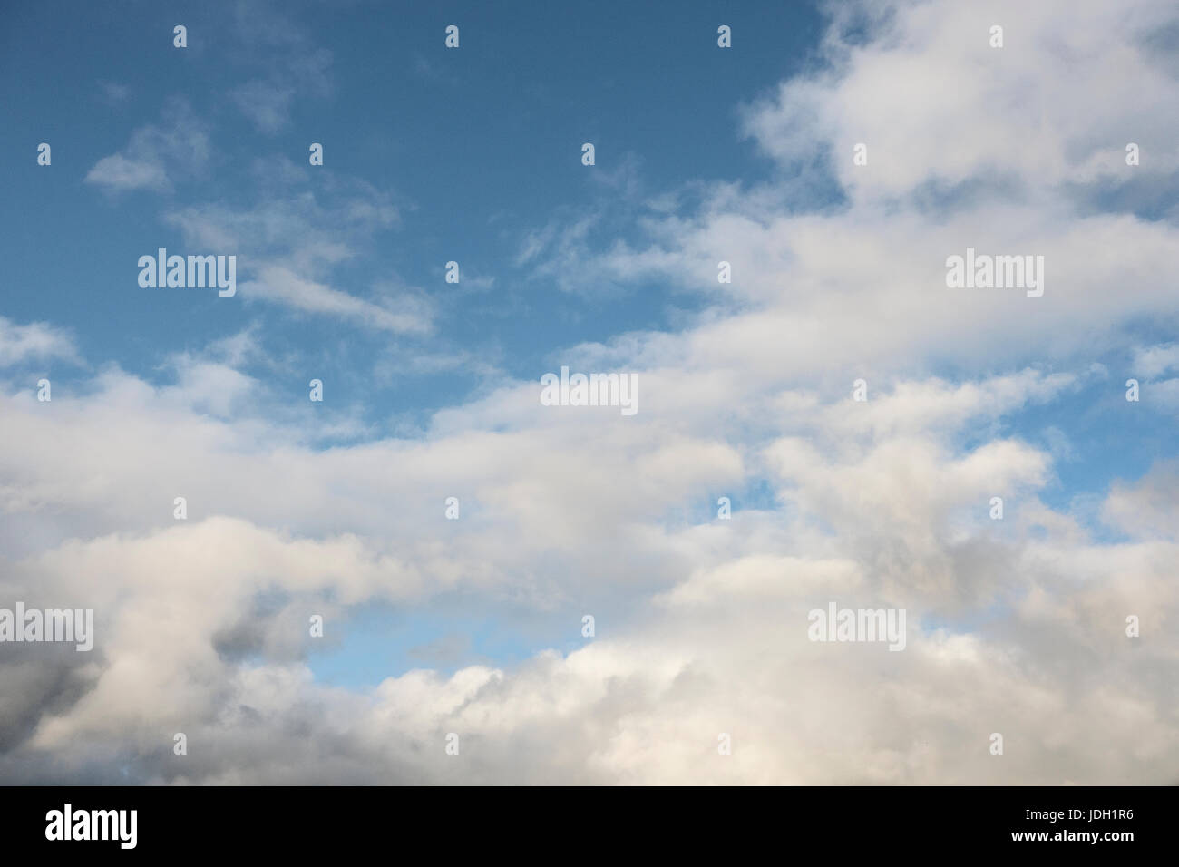 blue sky with white clouds sunny beautiful day anywhere in the world Stock Photo