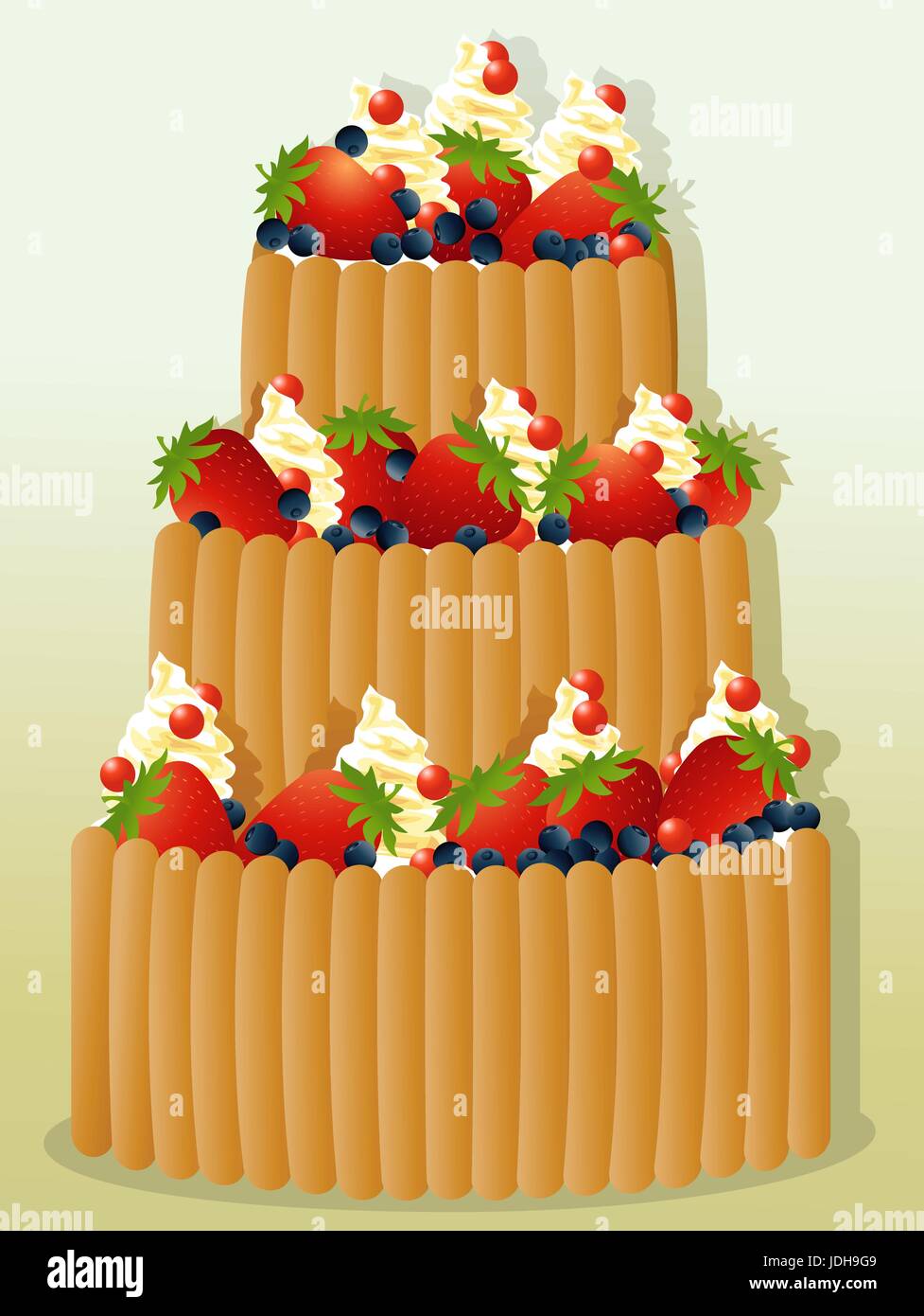 A VERY Big Birthday Cake with Summer Berries! British Sugar & Street Party  Recipes
