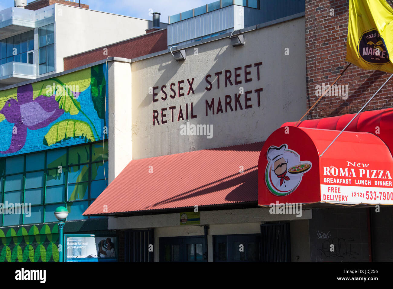 Essex Street Market, Lower East Side, Manhattan, New York CIty, USA Stock Photo