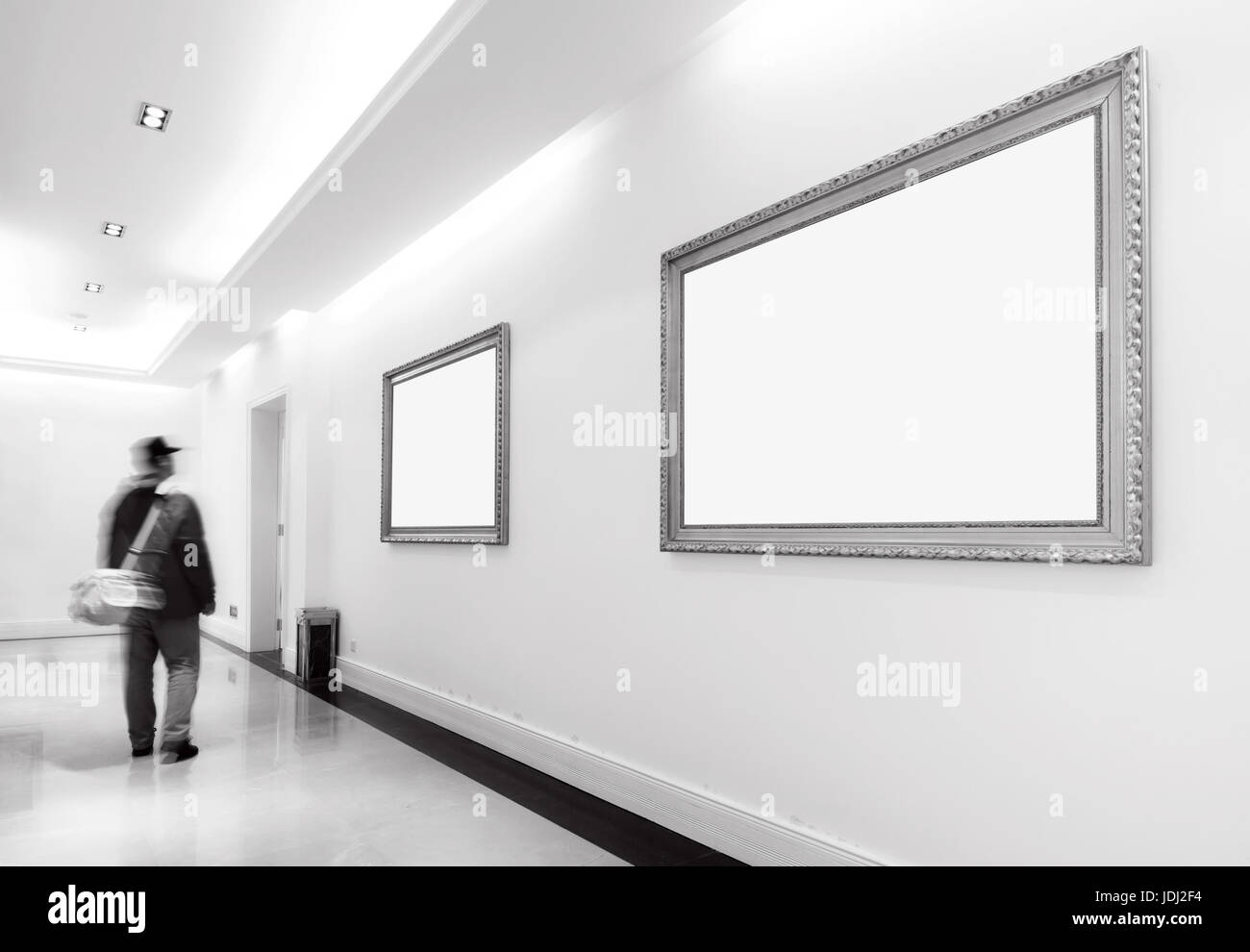 frames on Yellow wall Stock Photo Alamy