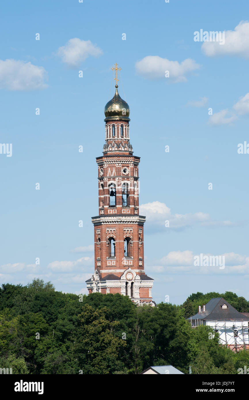 Tower bell in St John the Theologian Monastery in Poschupovo, Ryazan, Russia Stock Photo