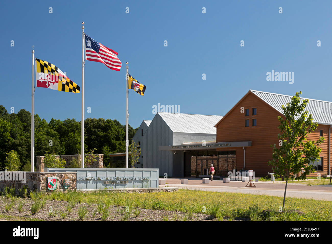 Church Creek, Maryland - The Harriet Tubman Underground Railroad Visitor Center, a joint project of the National Park Service and Maryland Park Servic Stock Photo