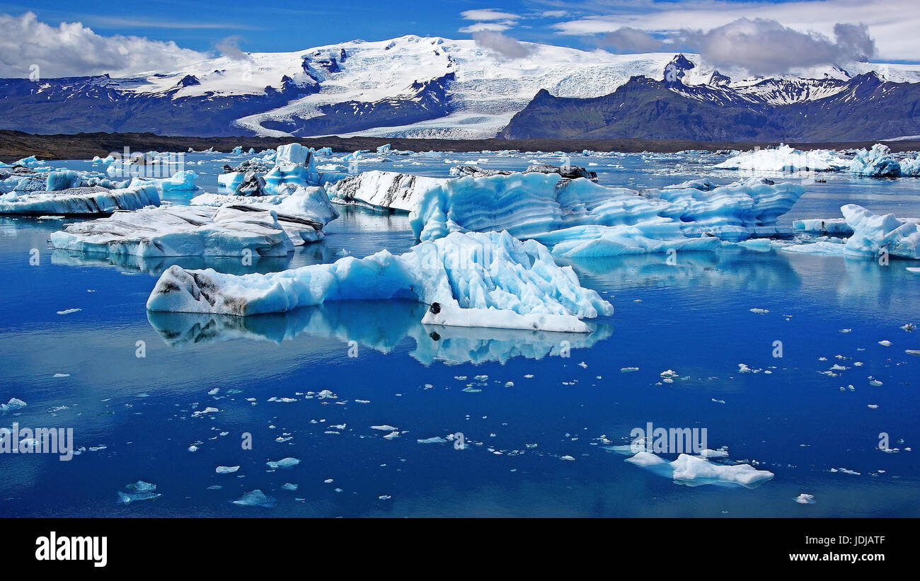 Iceland, Joekulsarlon, drift ice, Europe.            , Island, Treibeis, Europa. Stock Photo