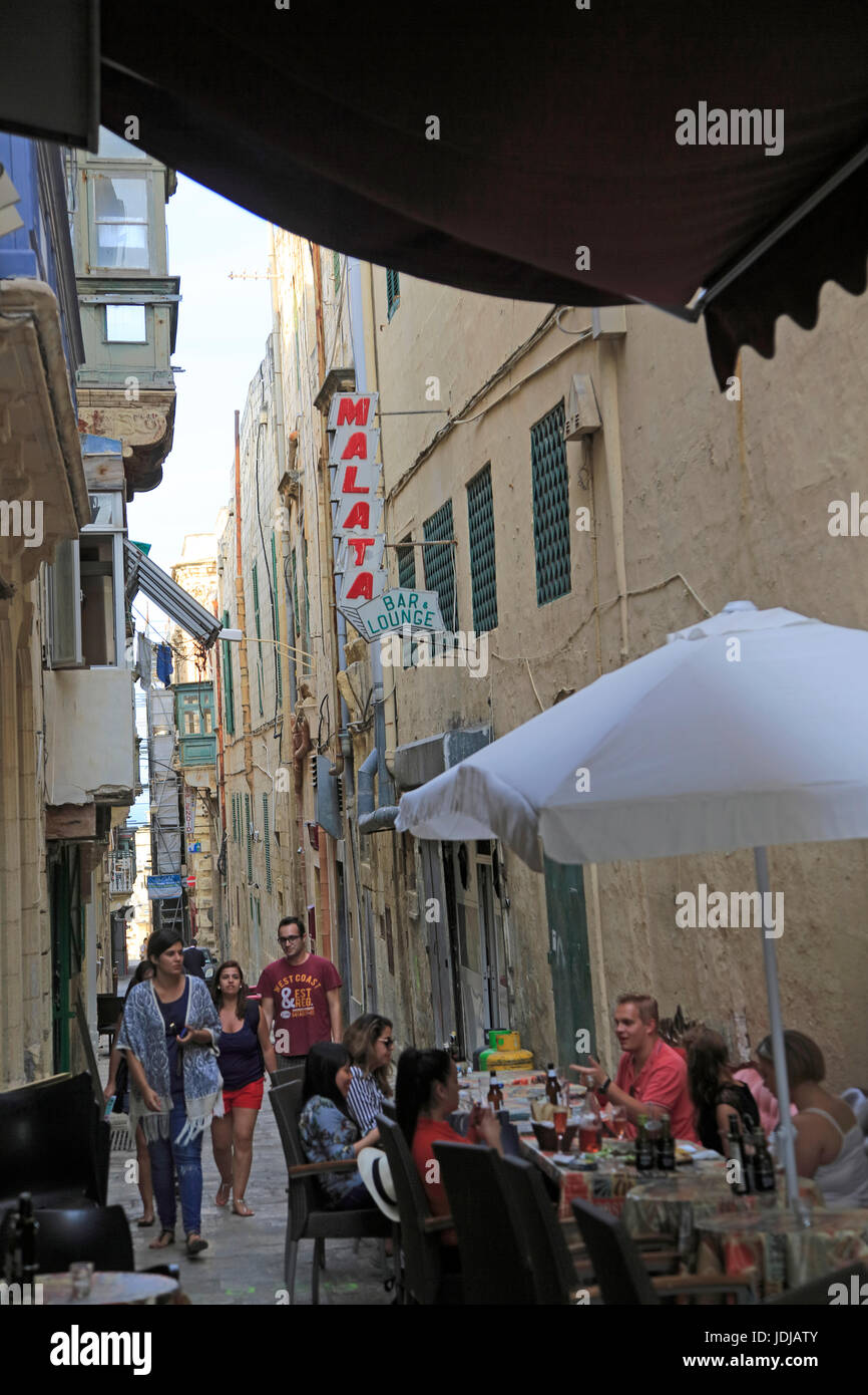 Bar in Strait Street city centre of Valletta, Malta former red light