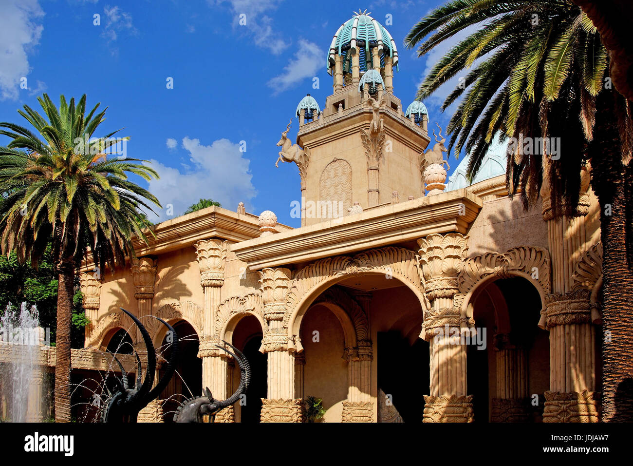 South Africa, Africa, palace hotel in Sun city, Suedafrika, Afrika, Palast Hotel in Sun City Stock Photo