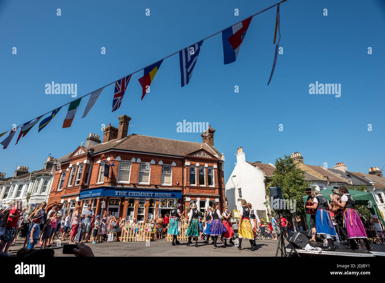 The Great GetTogether street party, held in Exeter Street and Buxton