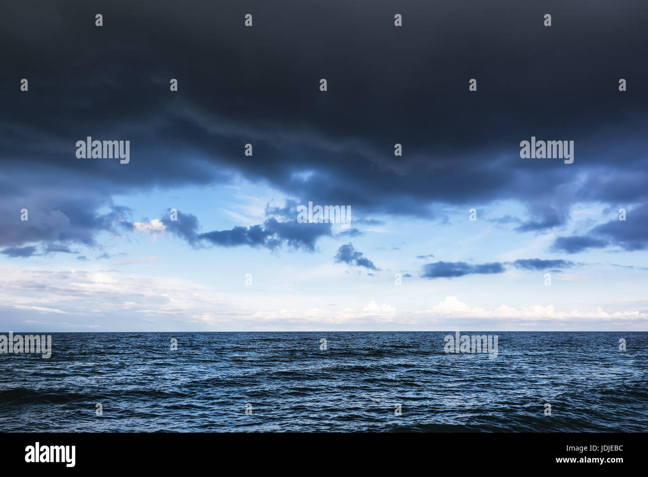 Stormy Rain Clouds Over Sea High Resolution Stock Photography and ...