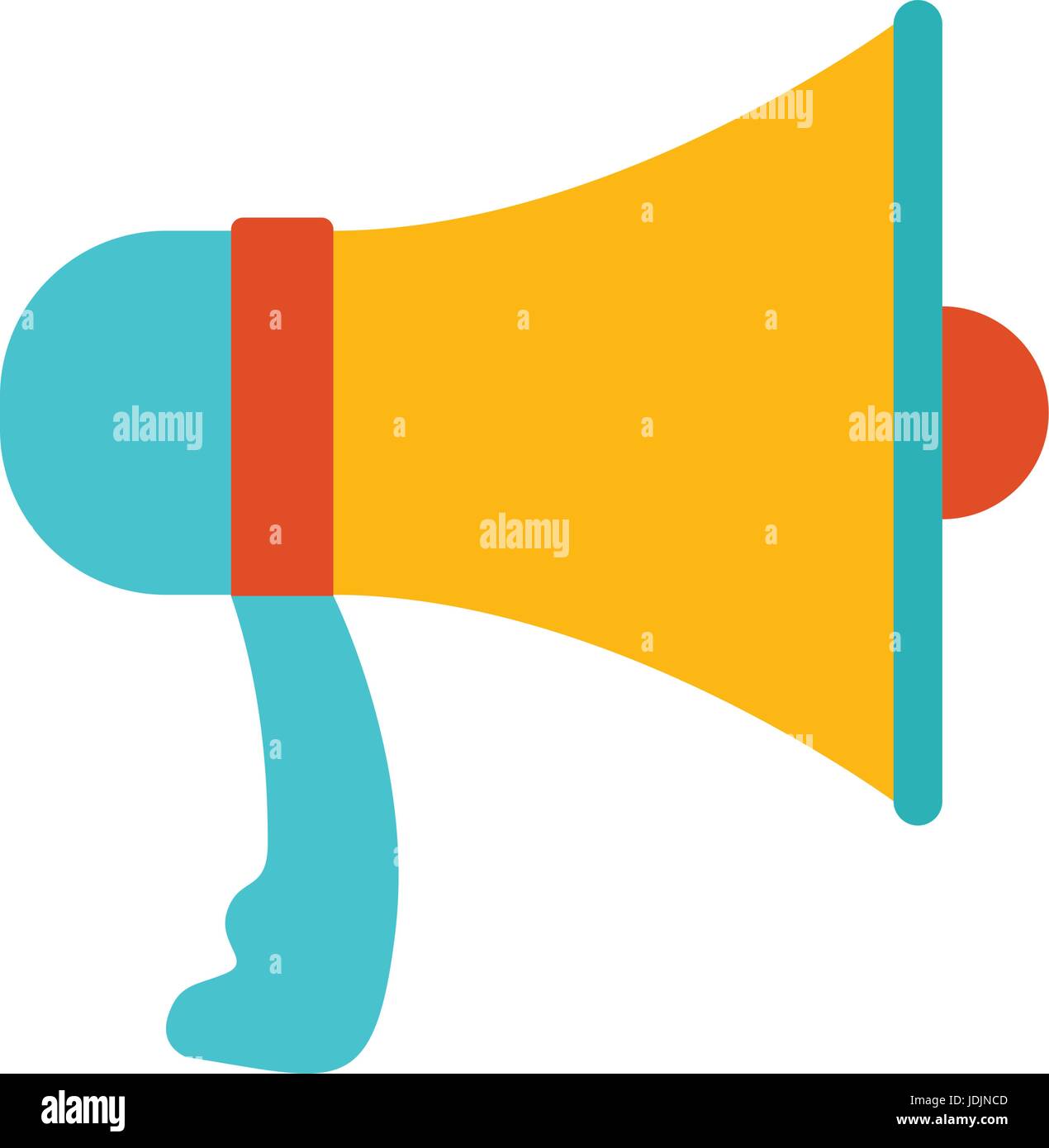 white background with colorful megaphone Stock Vector Image & Art - Alamy