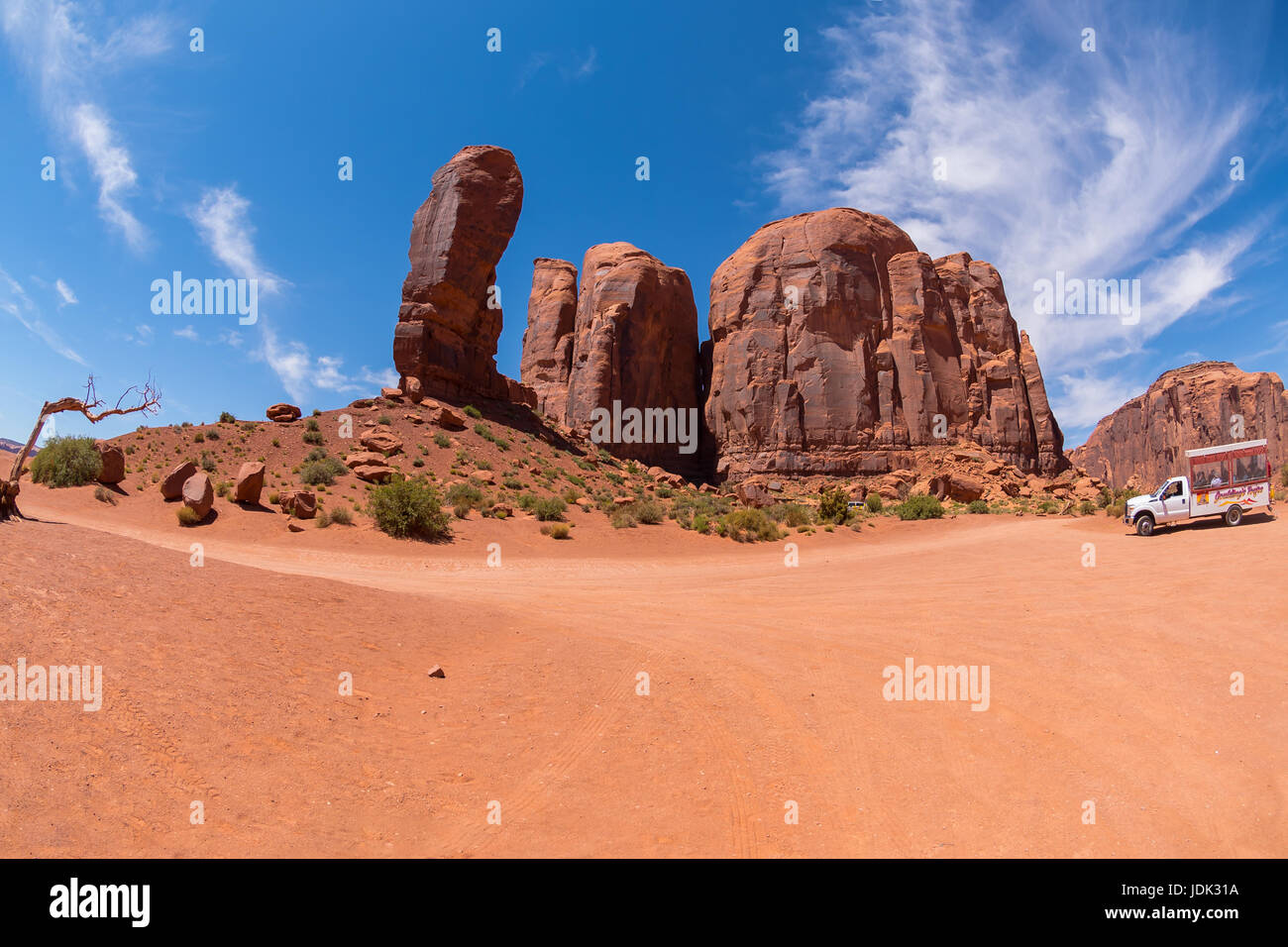 Tour with an Indian jeep, World famous Monument Valley, UtahArizona