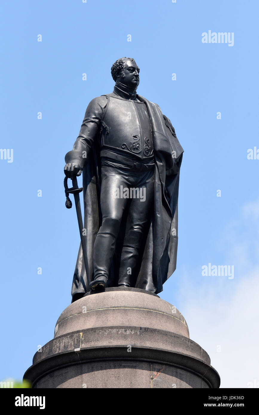 Duke of York Column is a monument in London, England, to Prince Frederick, Duke of York Stock Photo