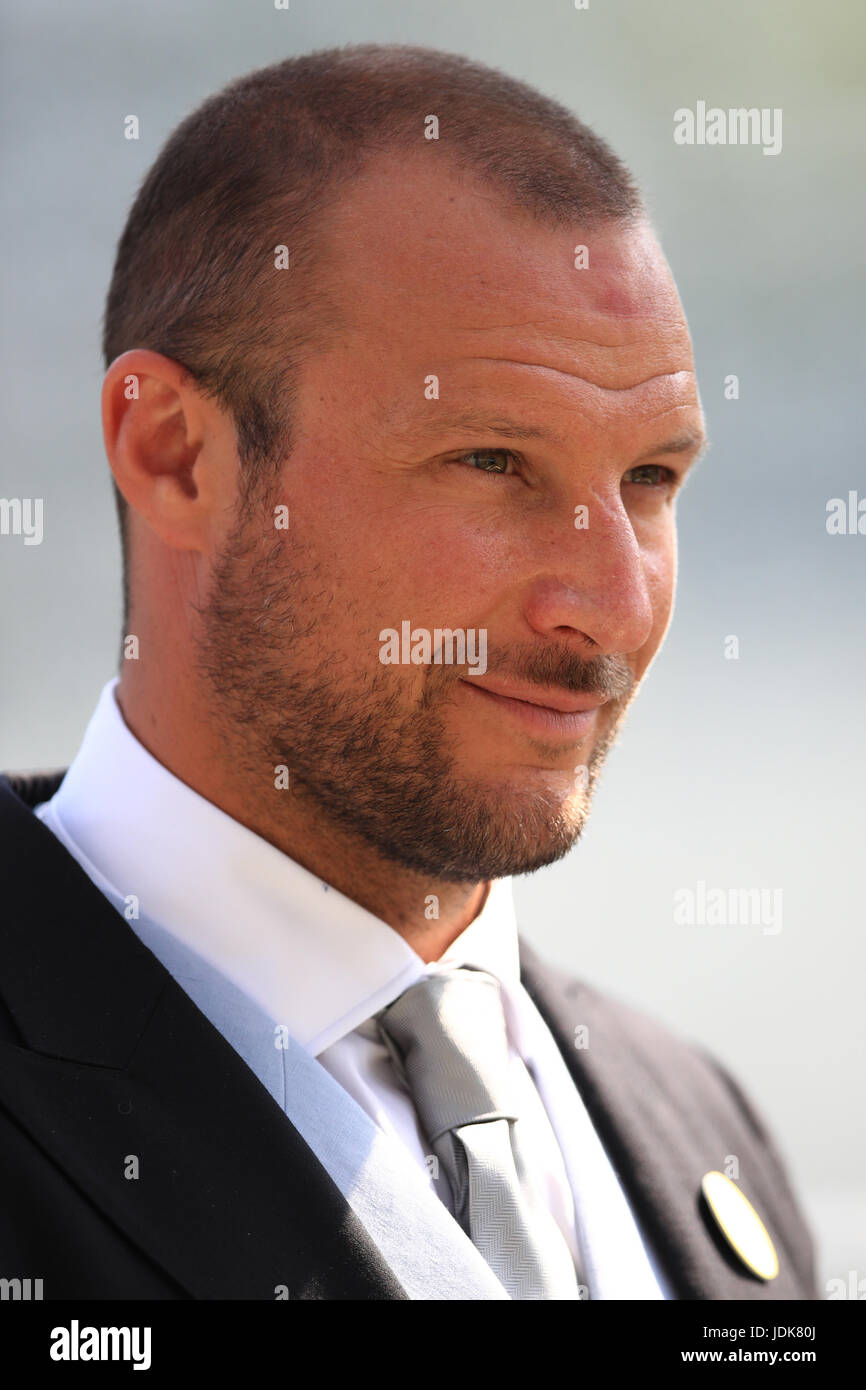 Alpine ski racer Aksel Lund Svindal during day one of Royal Ascot at Ascot Racecourse. PRESS ASSOCIATION Photo. Picture date: Tuesday June 20, 2017. See PA story RACING Ascot. Photo credit should read: John Walton/PA Wire. RESTRICTIONS: Use subject to restrictions. Editorial use only, no commercial or promotional use. No private sales. Stock Photo