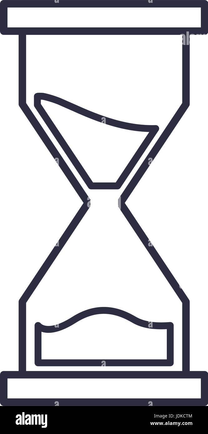 sand clock time supply school icon Stock Vector Image & Art - Alamy