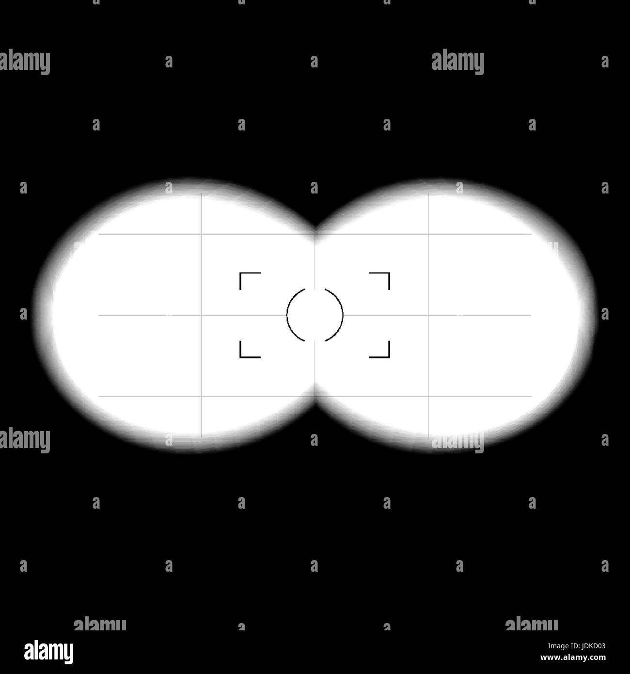 Binocular view frame Stock Vector Images Alamy