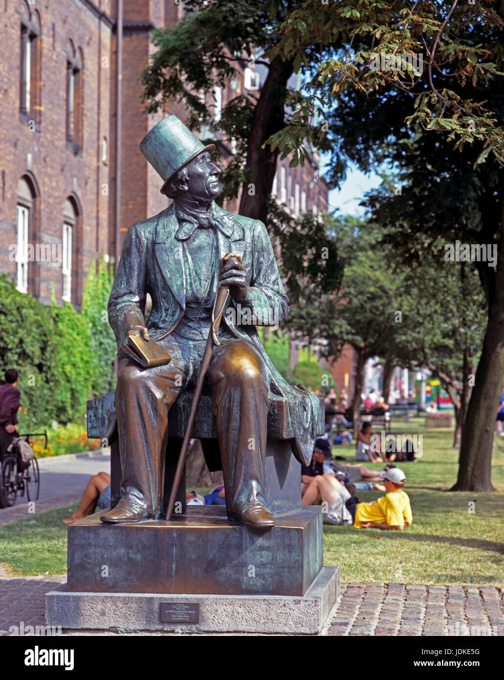 Denmark, Copenhagen, Hans Christian Andersen Denkmal, Daenemark