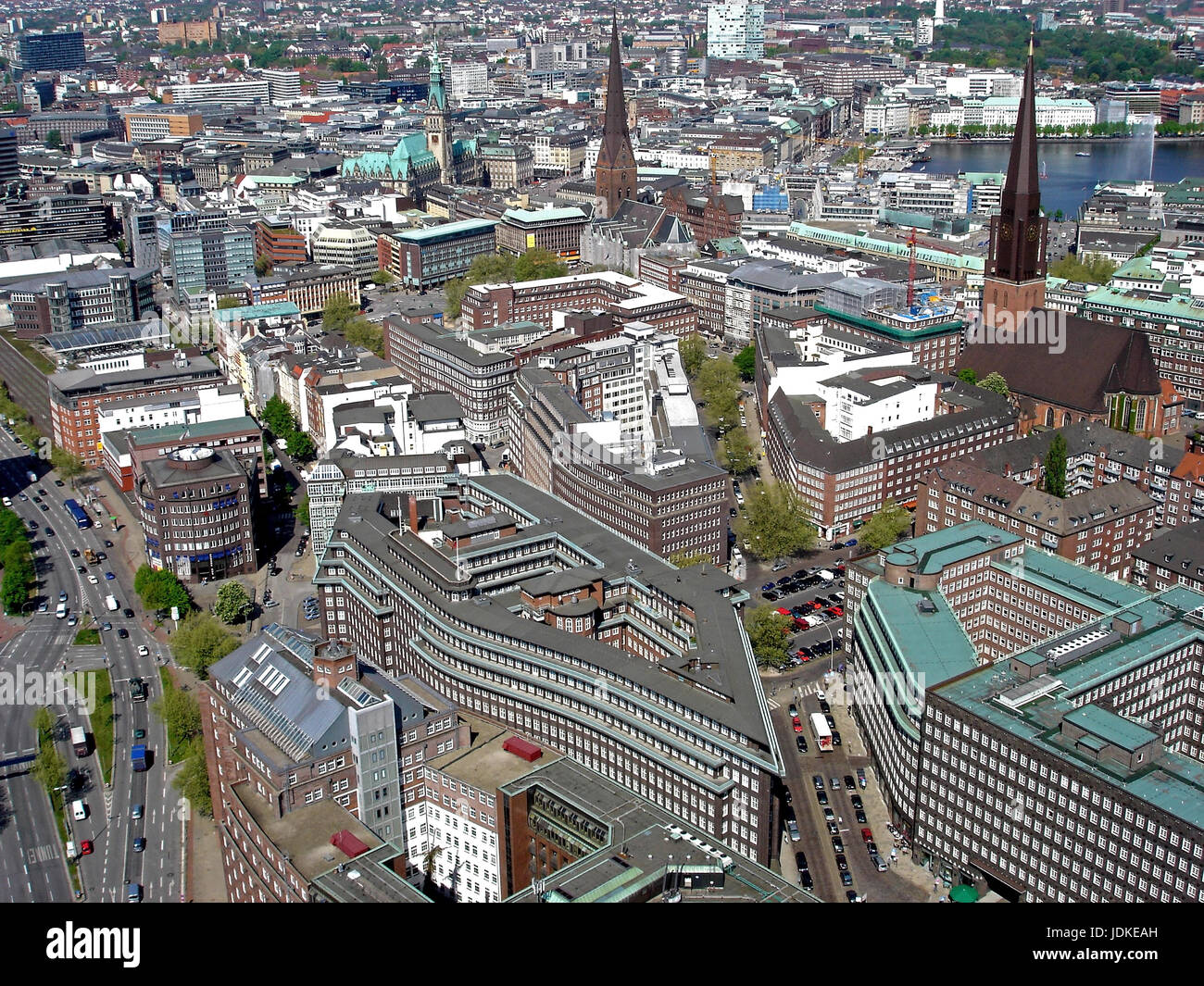 Germany, Hamburg, Chile house, city, aerial photo, Deutschland