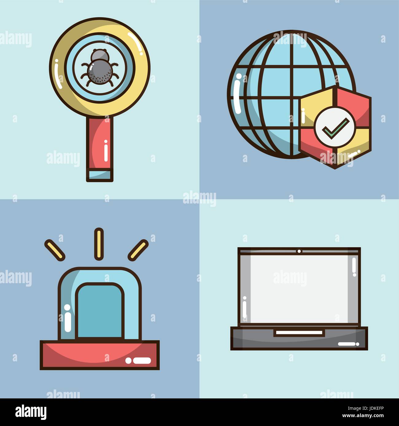 set technology elements with apps icons Stock Vector Image & Art - Alamy