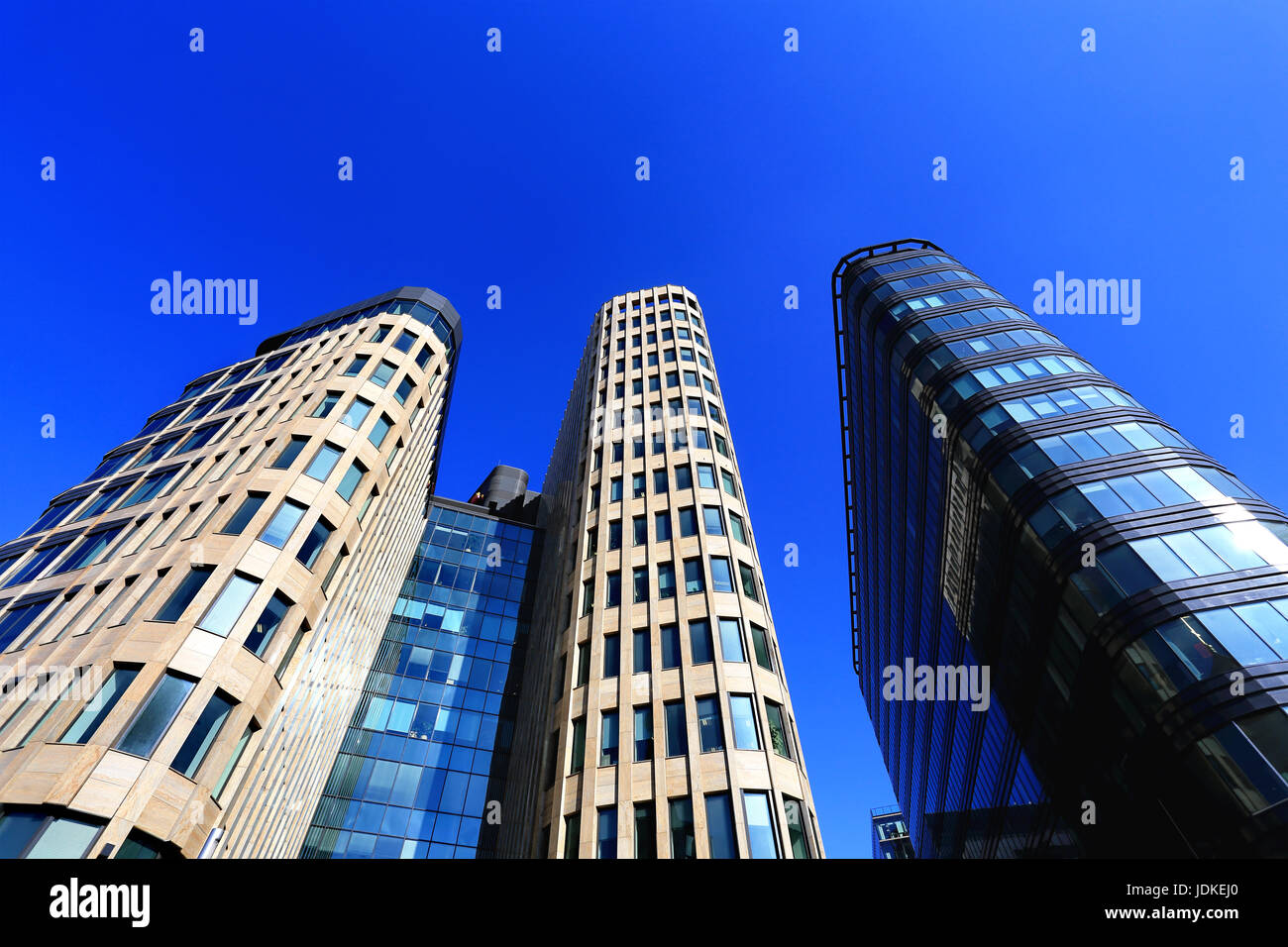 Office building in the city.  Here there are offices of several large industrial companies Stock Photo