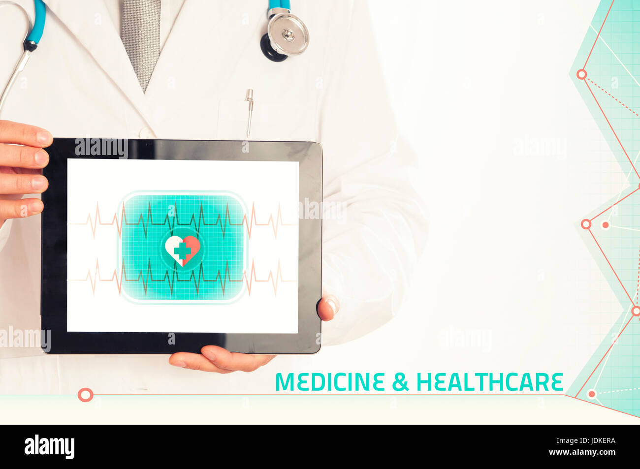 Doctor holding digital tablet Stock Photo - Alamy