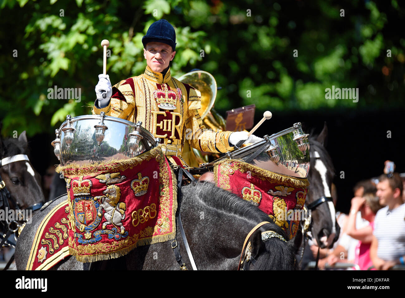 Mounted band of the household cavalry hires stock photography and