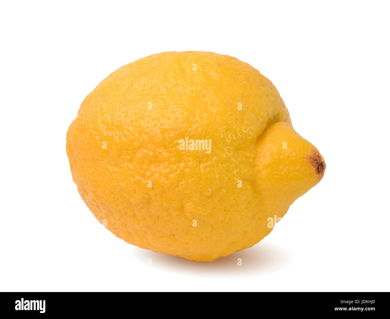 whole ripe yellow lemon fruit isolated on white Stock Photo - Alamy