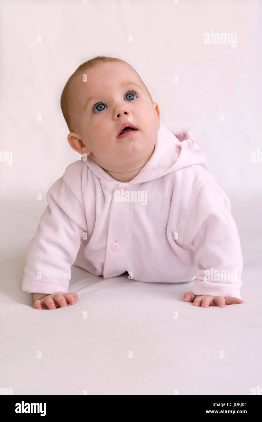 'Person; people; People; people; person; people; child; children; baby; creeps; 9 months; old; young; the young; girls; daughter; toddler; gender; fem Stock Photo