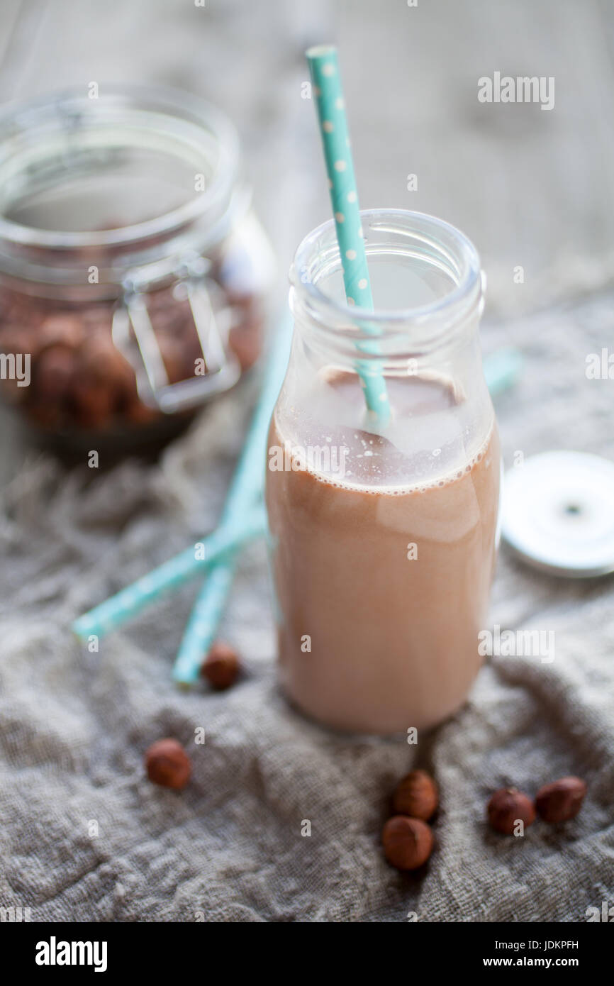Hazelnut milk hires stock photography and images Alamy