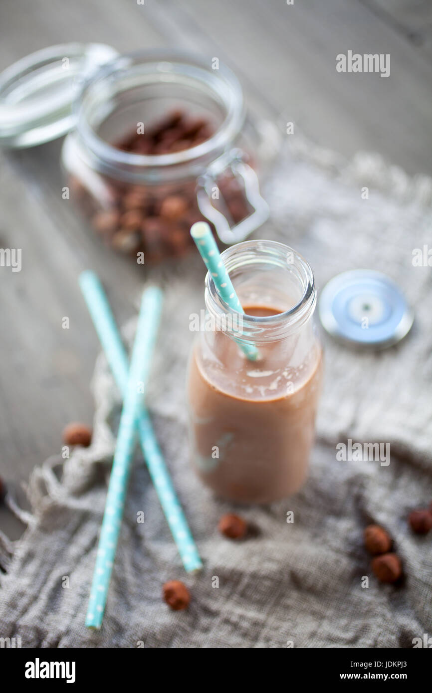 Hazelnut milk hires stock photography and images Alamy