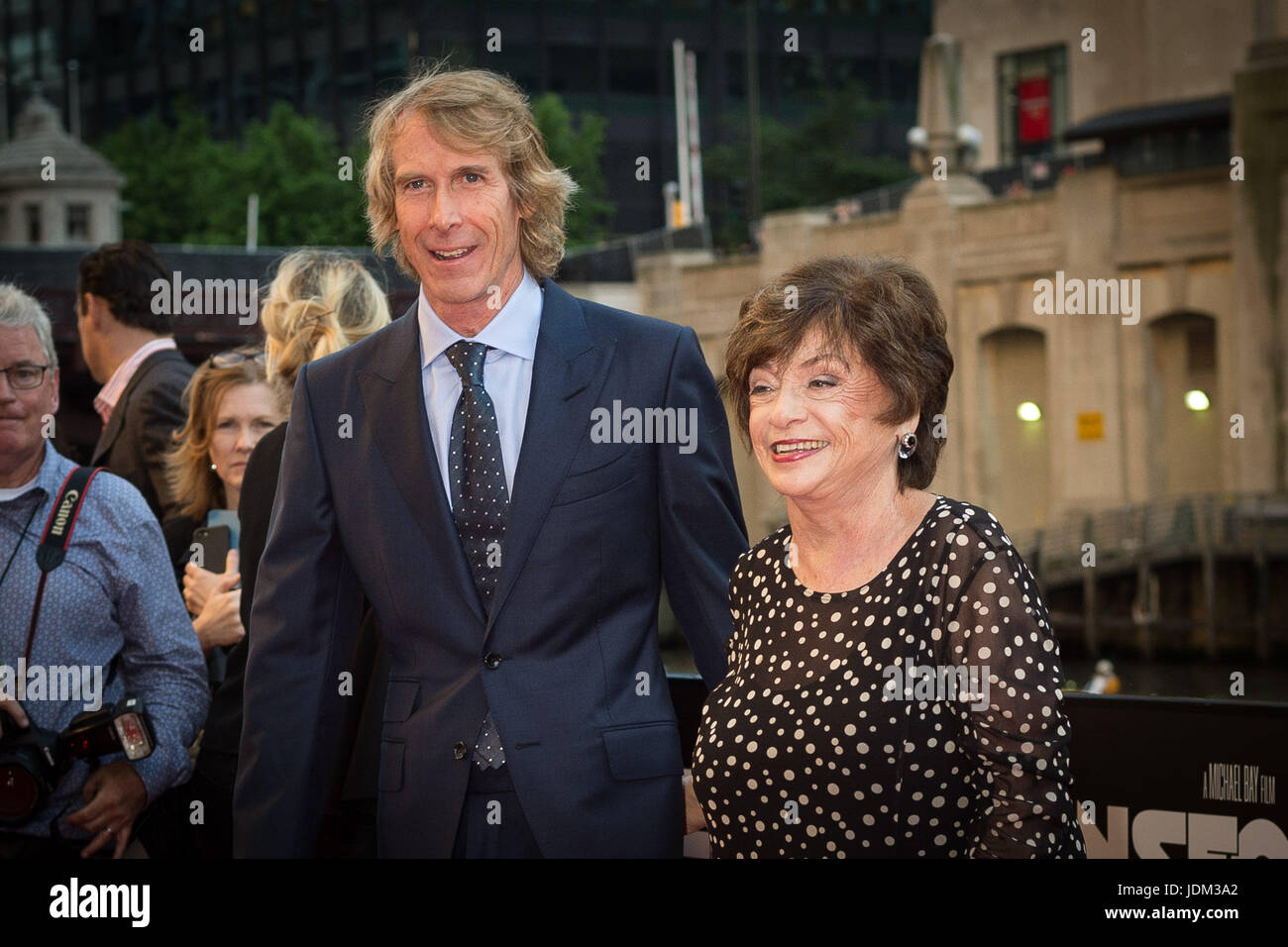 CHICAGO, IL - JUNE 20: Director and Executive Producer Michael Bay arrives with his mother, Harriet, at the U.S. Premiere of Michael Bay's 'Transformers: The Last Knight' at the Civic Opera House in Chicago, Illinois on June 20, 2017: Credit: Cindy Barrymore/MediaPunch Stock Photo