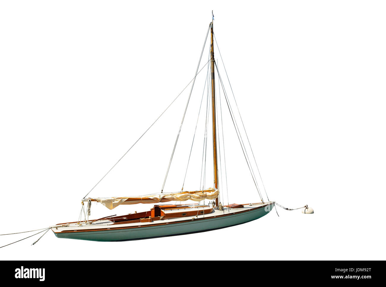 Sailing yacht on a white background isolated Stock Photo - Alamy