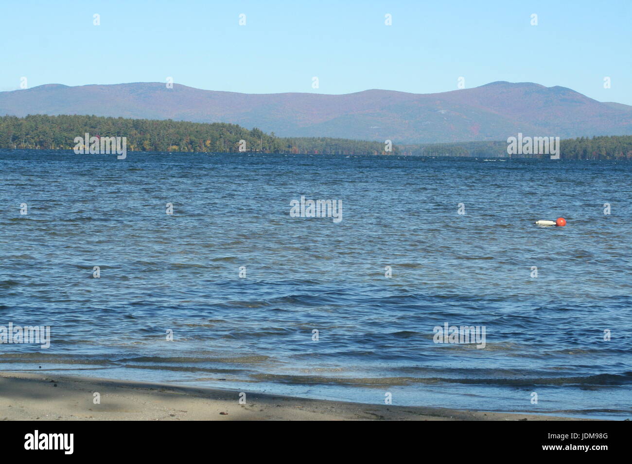 Photo on water of a beautiful lake Stock Photo