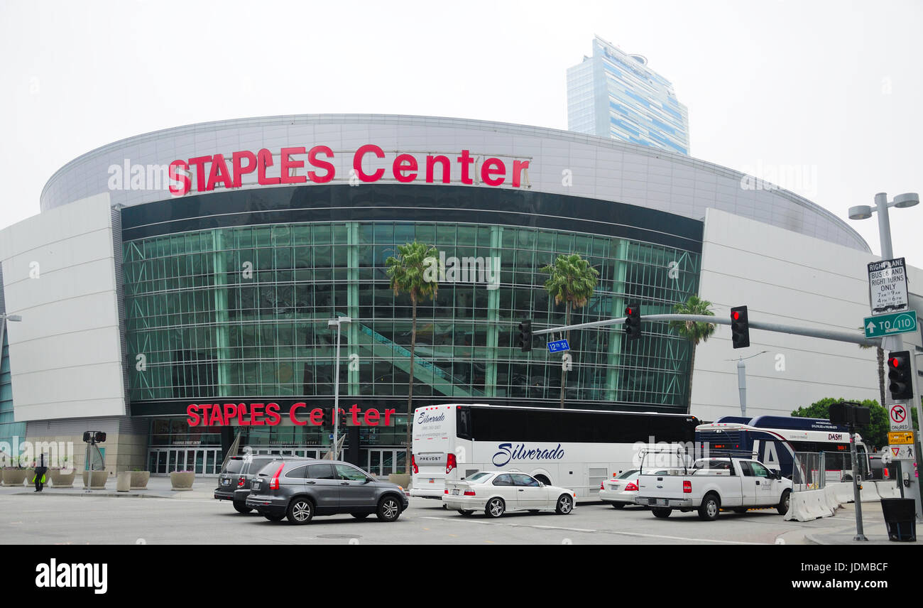 May 24, 2017. Los Angeles, California. The landmark Staple Center in 