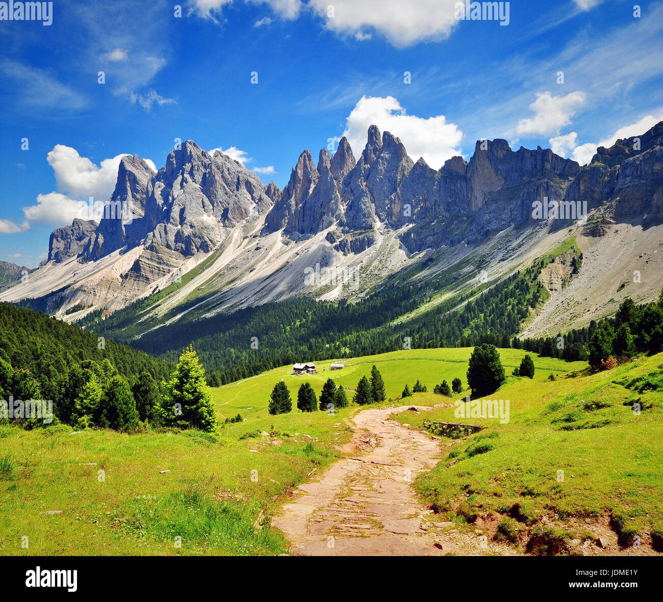 Road in Dolomites mountain range, Italy Stock Photo - Alamy