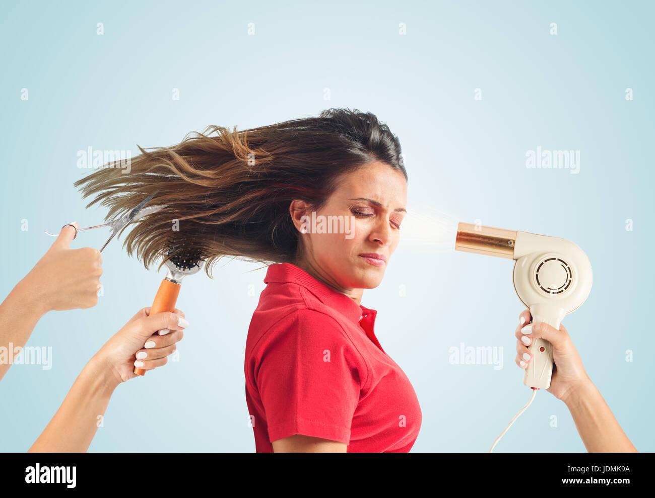 Hair style concept Stock Photo