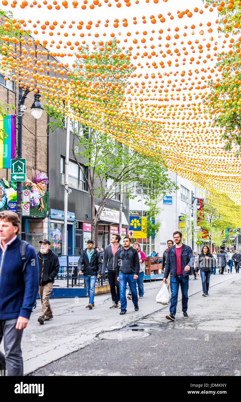 People walking on ste catherine hi-res stock photography and images - Alamy