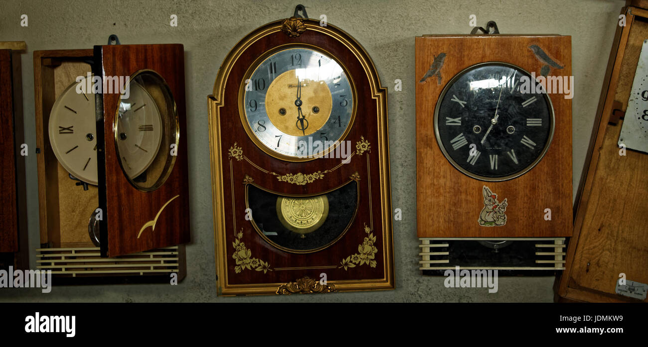 Photo old time clocks Stock Photo Alamy