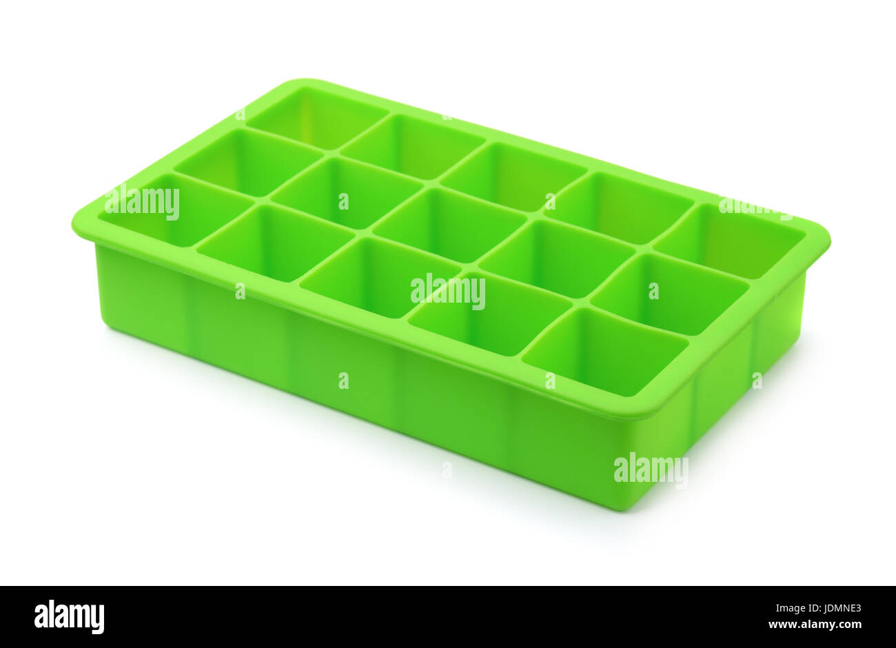 Blue Plastic Ice Cube Tray Isolated On White Stock Photo, Picture and  Royalty Free Image. Image 28470786.