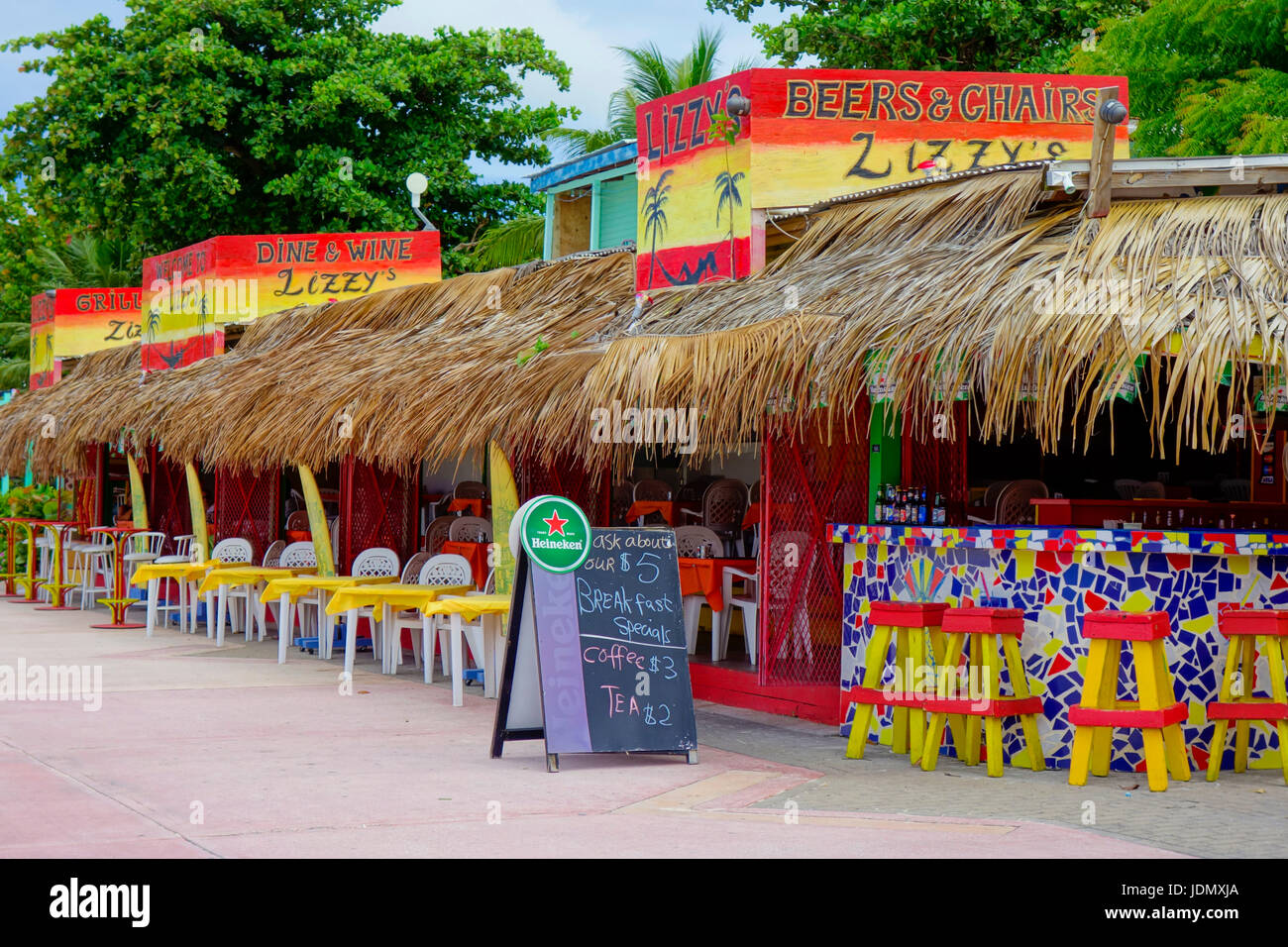 Beach Bar and Restaurant along boardwalk of Great Bay Beach