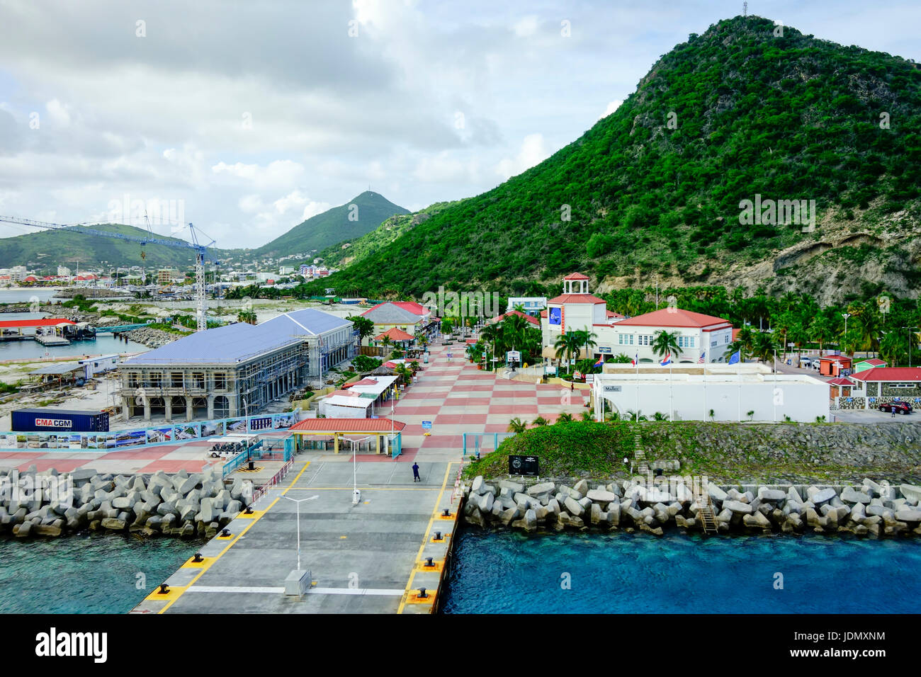 Philipsburg, St. Maarten aerial and landscape view Stock Photo Alamy