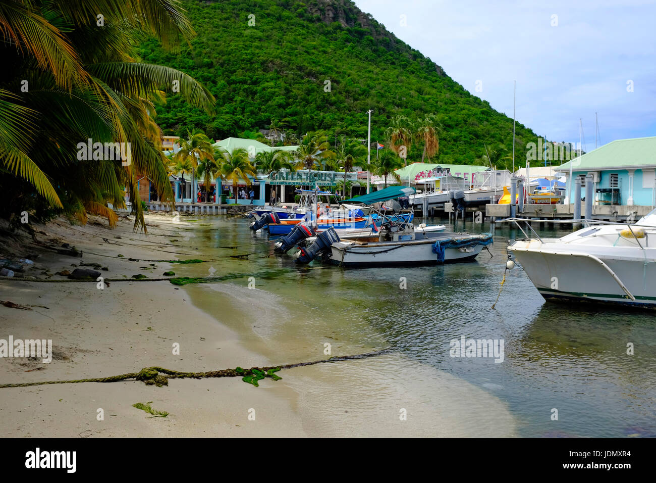 Orient Bay and Beach at Saint Maarten or Saint Martin, Caribbean, West