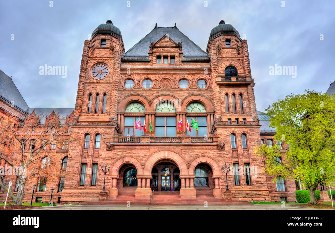 Ontario Legislative Building at Queen's Park in Toronto - Canada Stock Photo