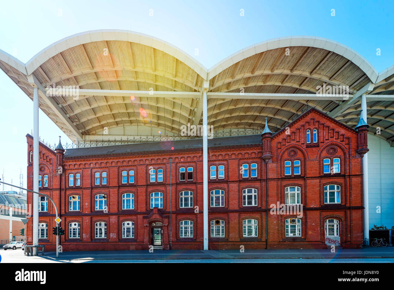 Fair halls in Hamburg, Germany, Europe, Messehallen in Hamburg, Deutschland, Europa Stock Photo