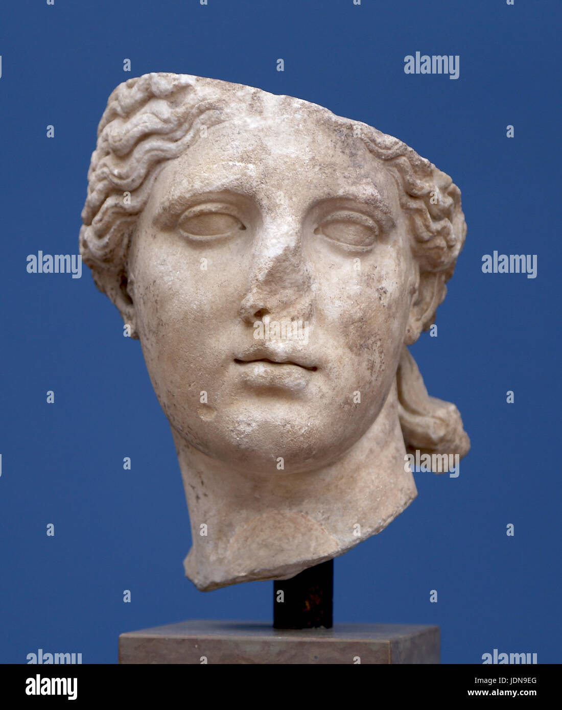 Aphrodite. Rome. 2nd Century AD. Marble sculpture. Bust. Unknown author. Stock Photo