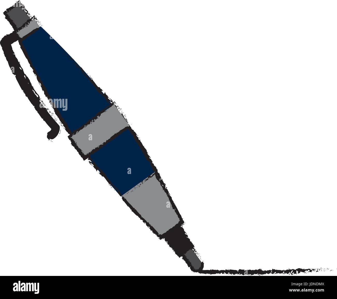 Ball Point Pen Stationery Write Supply Accessory Stock Vector Image